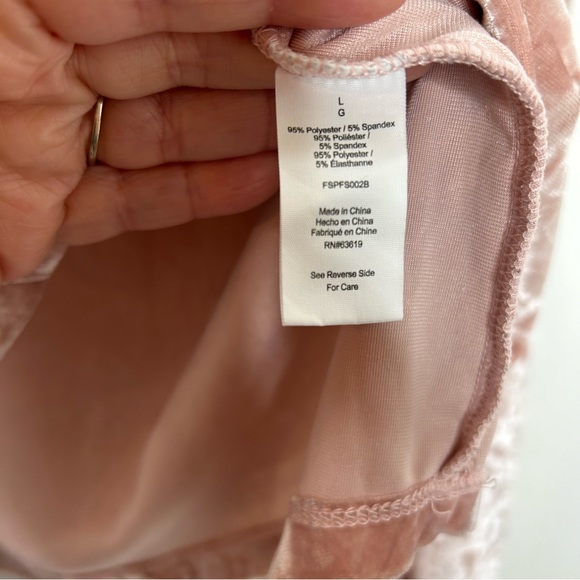 Spyder pink crushed velvet cropped hoodie - Picture 3 of 7